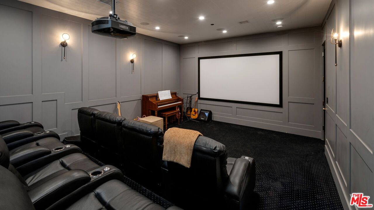 Home Theatre Room, Interior, Projection Screen, Recessed Lighting, Theatre Room