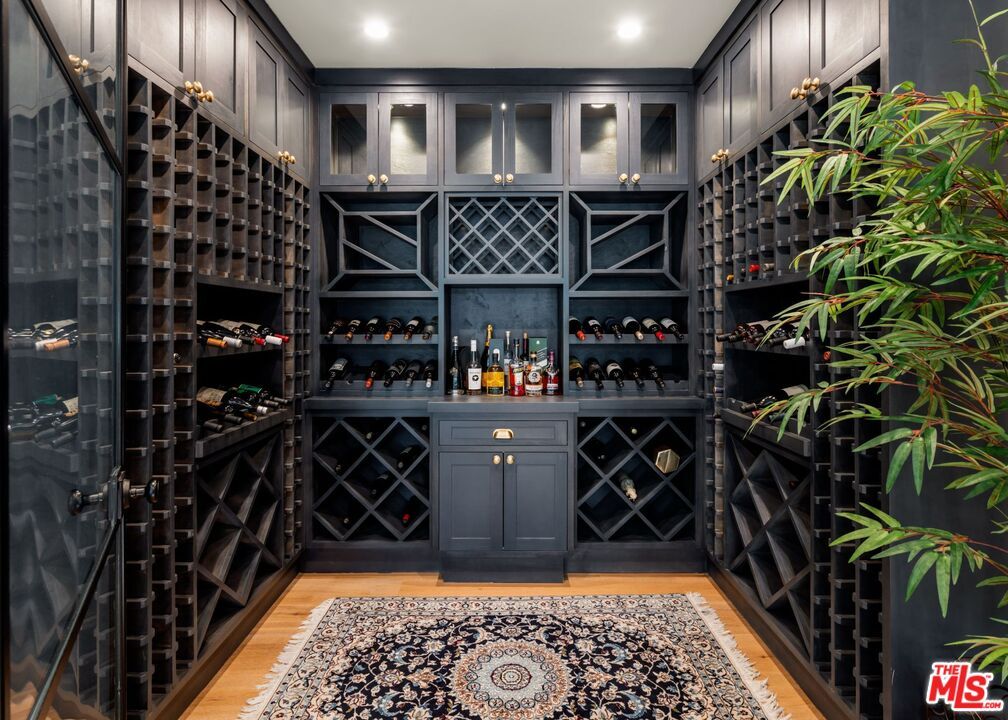 Interior, Recessed Lighting, Wine Storage, Wood Texture Flooring