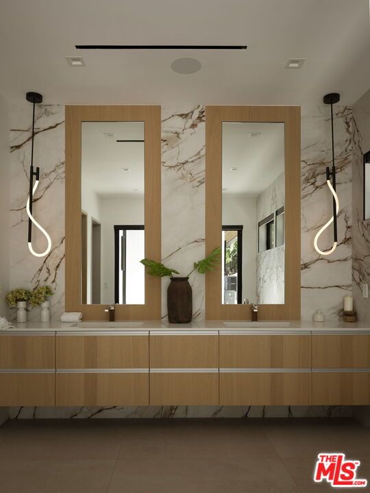 Interior, Marble Walls, Recessed Lighting