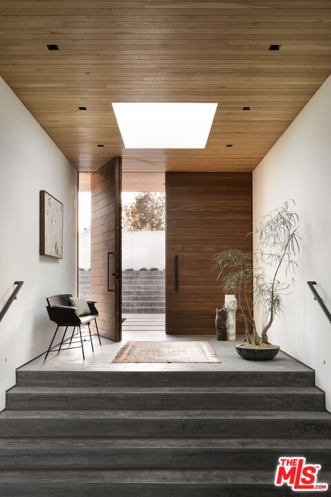 Interior, Recessed Lighting, Wooden Ceilings, Wood Texture Flooring, Wooden Walls
