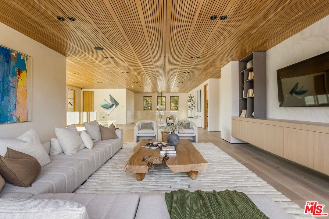 Interior, Living room, Recessed Lighting, Wooden Ceilings, Wood Texture Flooring
