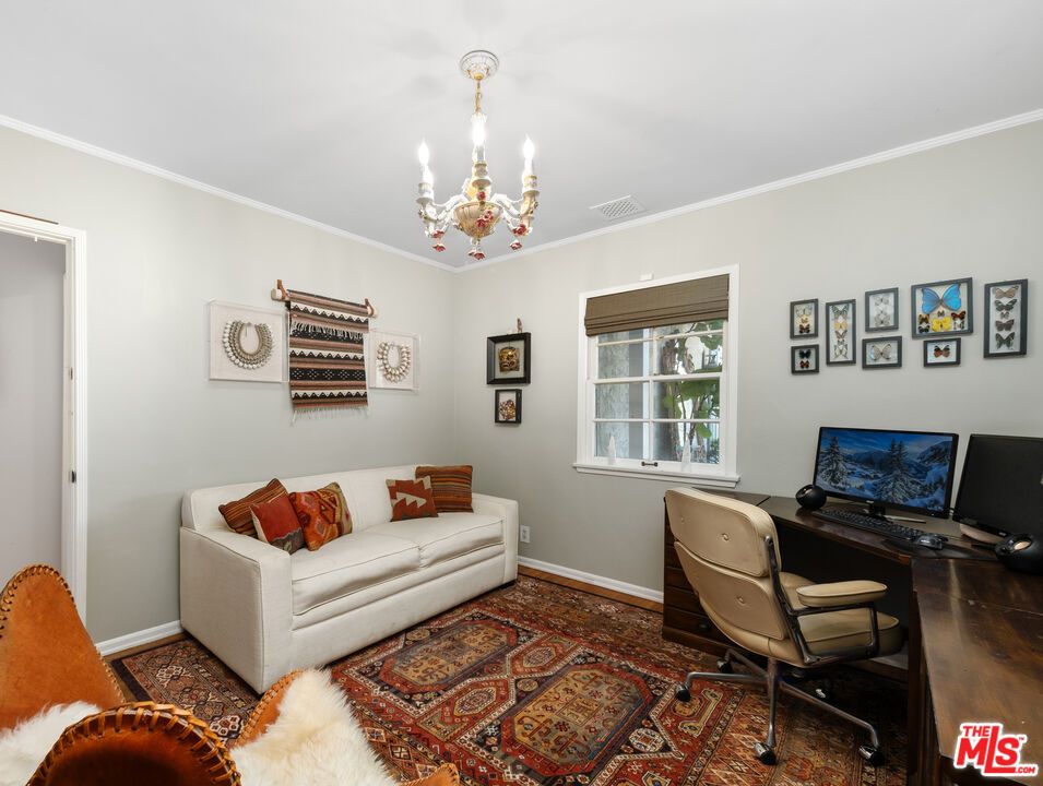 Chandelier, Home Office, Interior