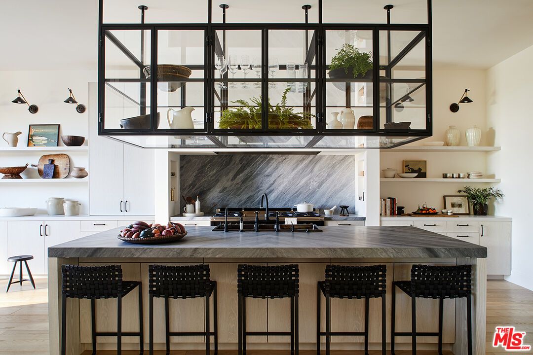 Interior, Kitchen, Wood Texture Flooring