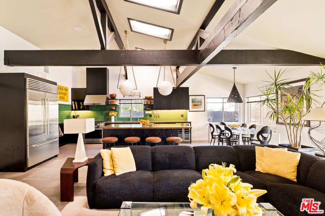 Dining room, Interior, Kitchen, Living room, Pendant Lights, Stainless Steel Appliances