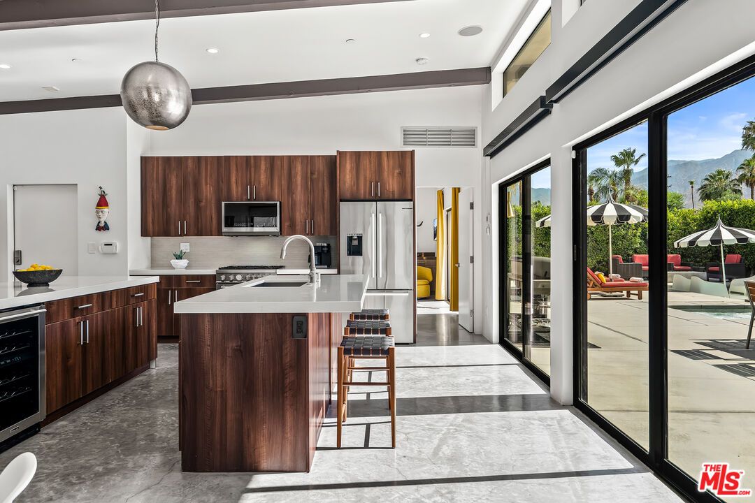 Interior, Kitchen, Pendant Lights, Recessed Lighting, Stainless Steel Appliances