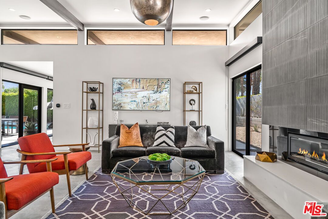 Fireplace, Interior, Living room, Recessed Lighting