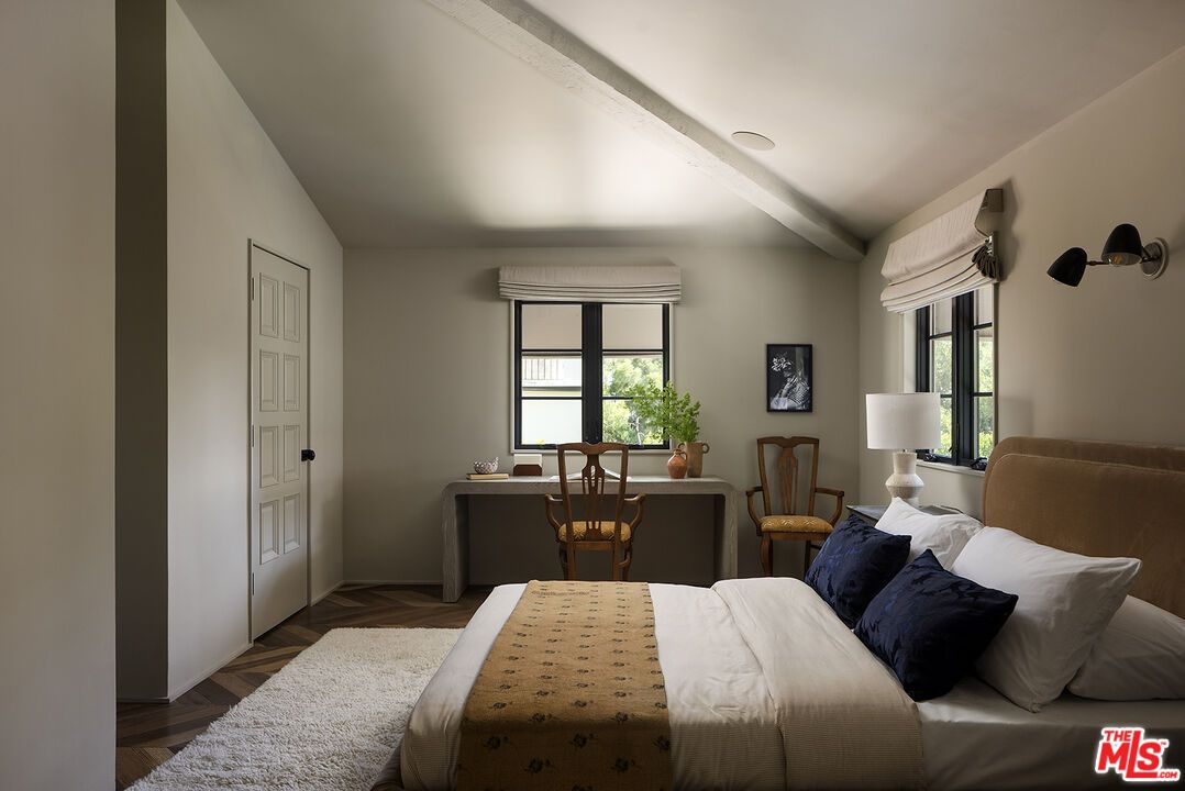 Bedroom, Home Office, Interior, Wood Texture Flooring