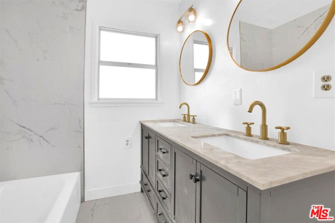 Bathroom, Dual Sink Vanities, Interior, Marble, Marble Walls