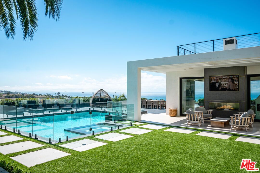 Backyard, Exterior, Fireplace, Pool, Water