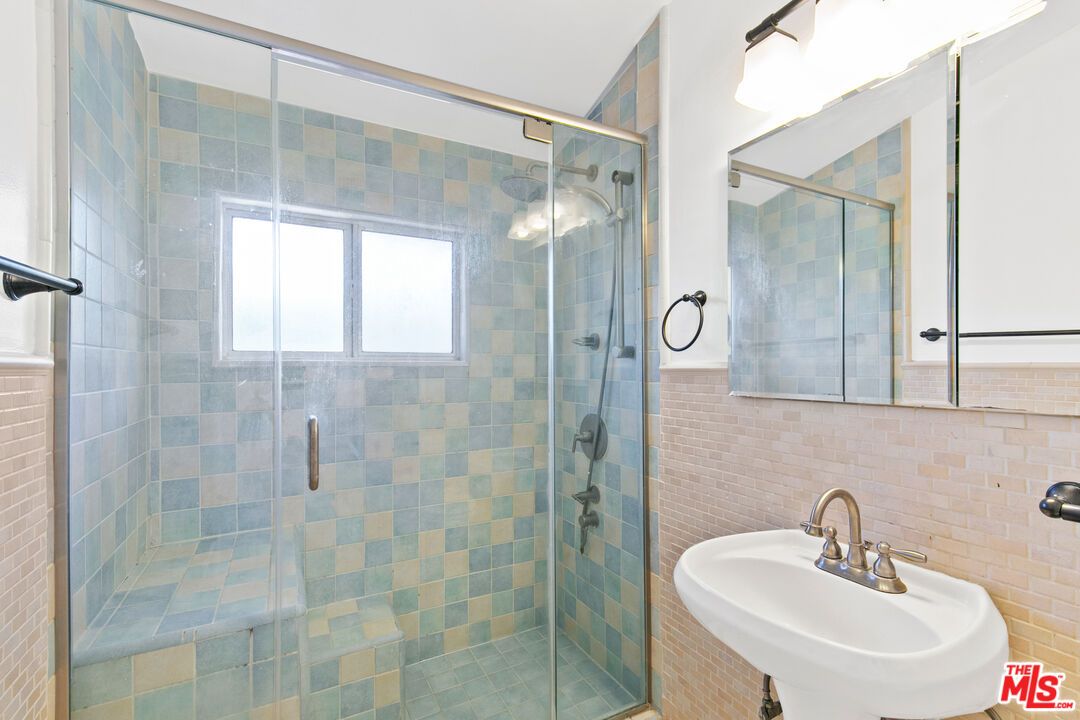 Bathroom, Glass Shower, Interior, Stone Walls