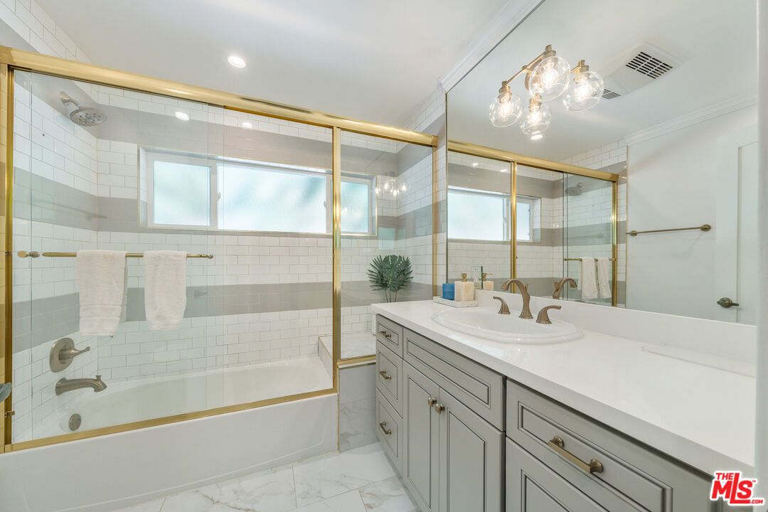 Bathroom, Glass Shower, Interior, Marble, Recessed Lighting