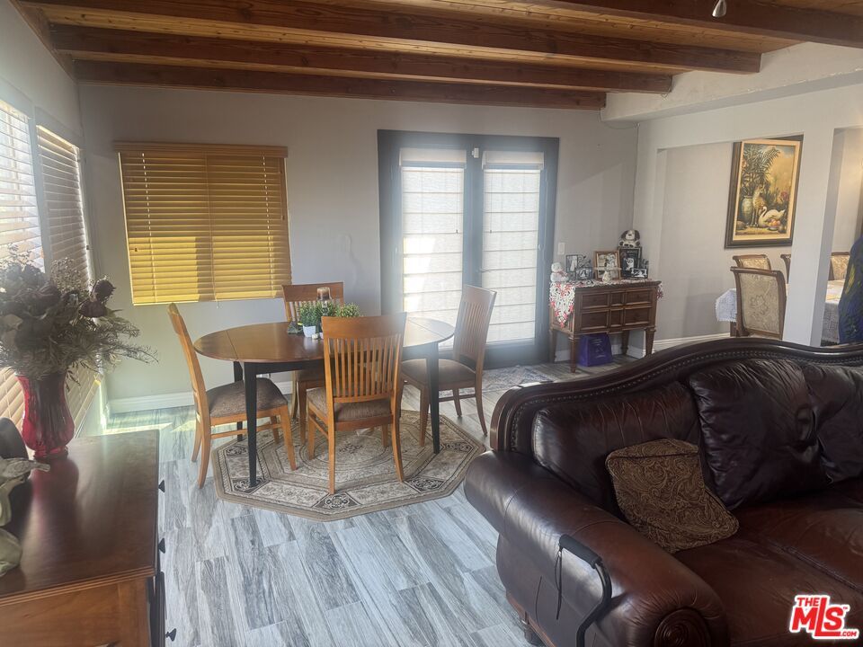 Dining room, Interior, Wooden Beams, Wooden Ceilings, Wood Texture Flooring