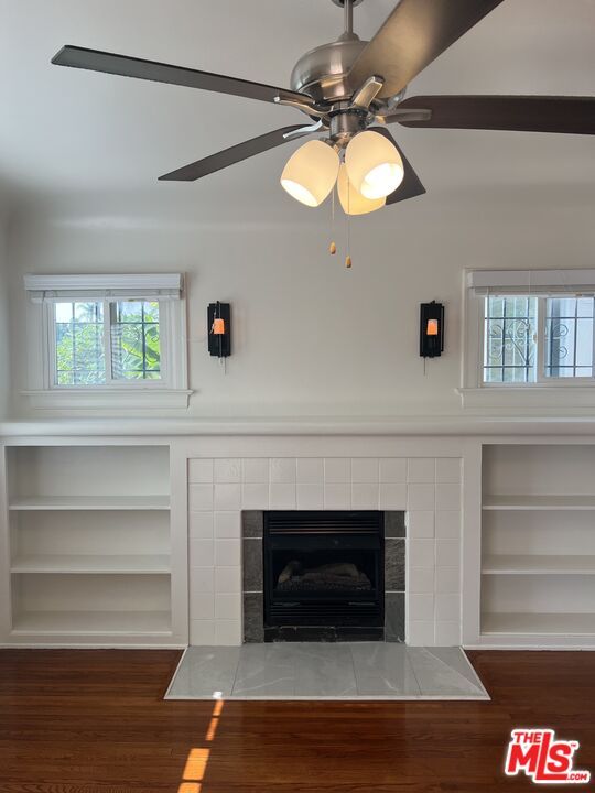 Fireplace, Interior, Wood Texture Flooring