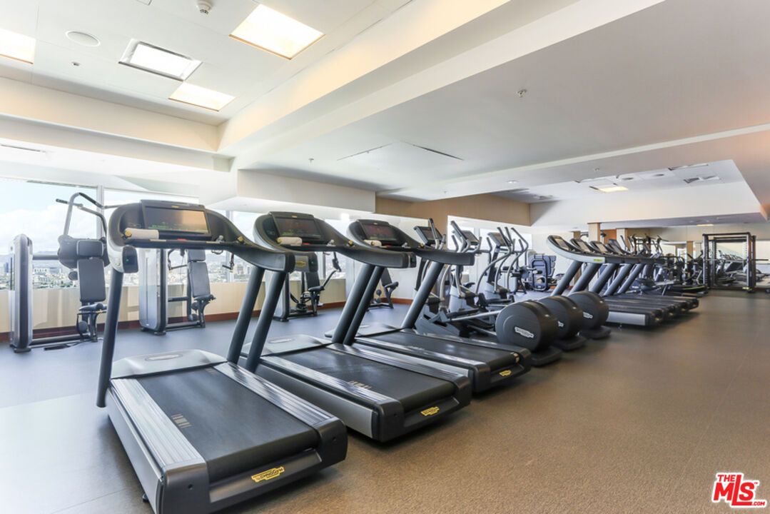 Fitness Equipment, Gym, Interior, Recessed Lighting