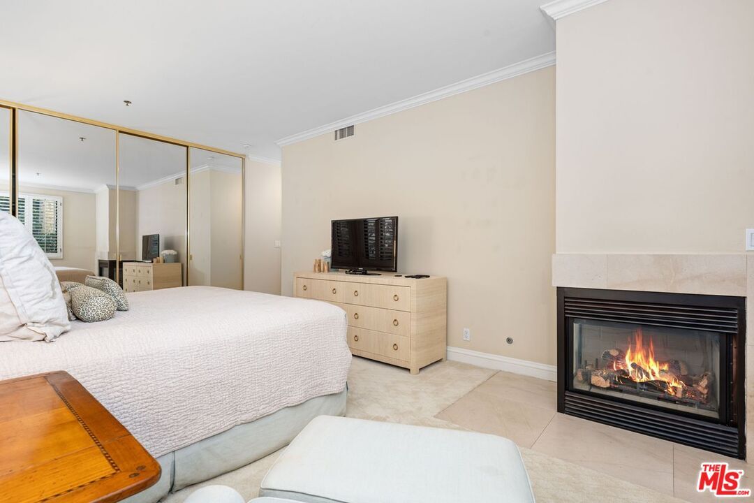 Bedroom, Fireplace, Interior