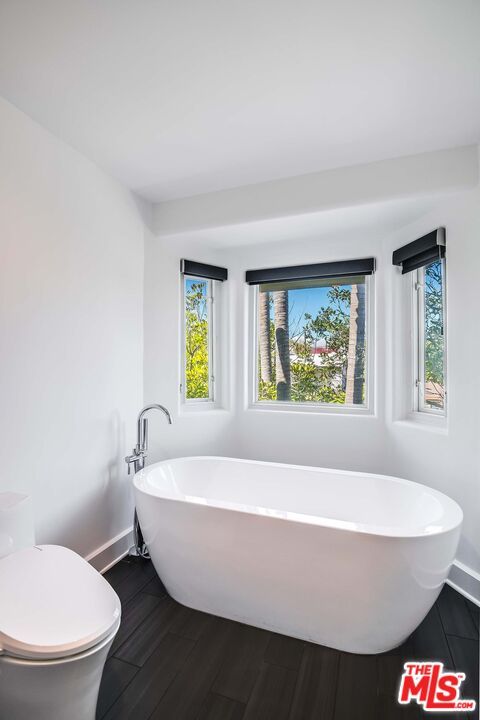 Bathroom, Free Standing Baths, Interior, Wood Texture Flooring