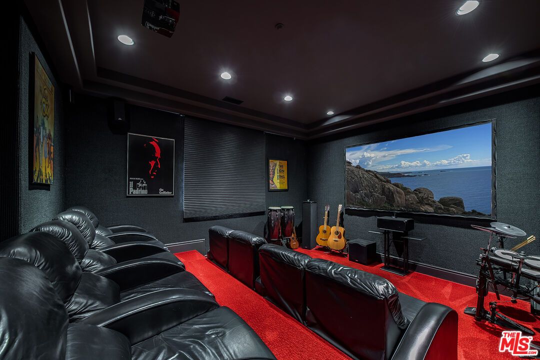 Home Theatre Room, Interior, Projection Screen, Recessed Lighting, Theatre Room