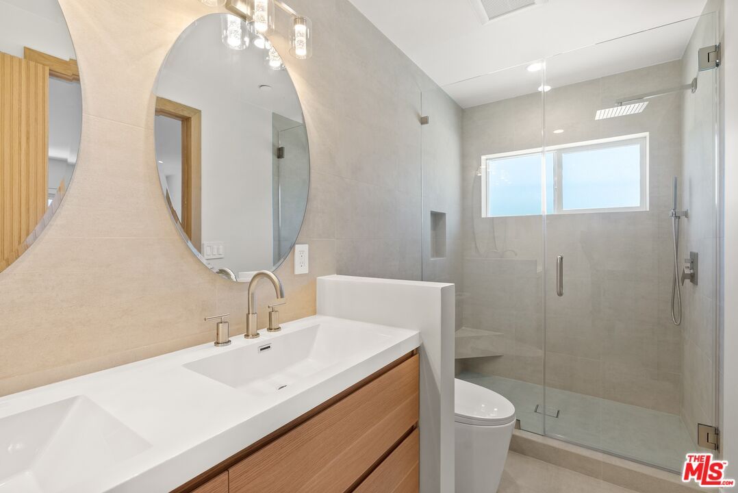 Bathroom, Dual Sink Vanities, Glass Shower, Interior