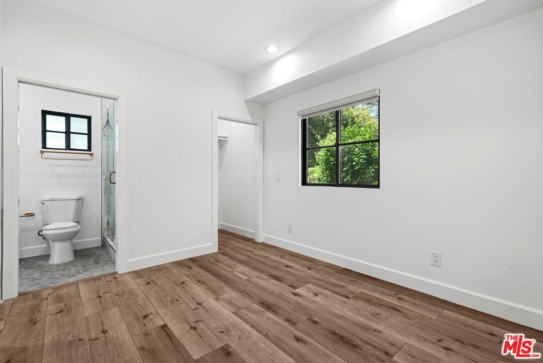 Bathroom, Empty room, Interior, Recessed Lighting, Wood Texture Flooring
