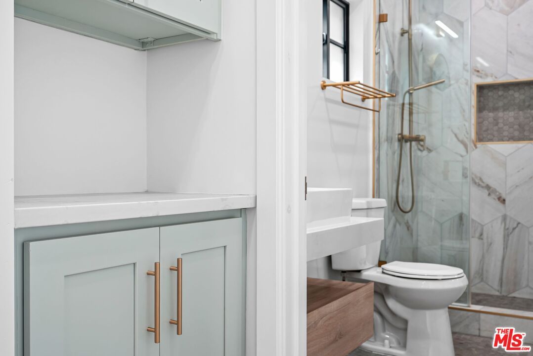 Bathroom, Glass Shower, Interior, Marble Walls