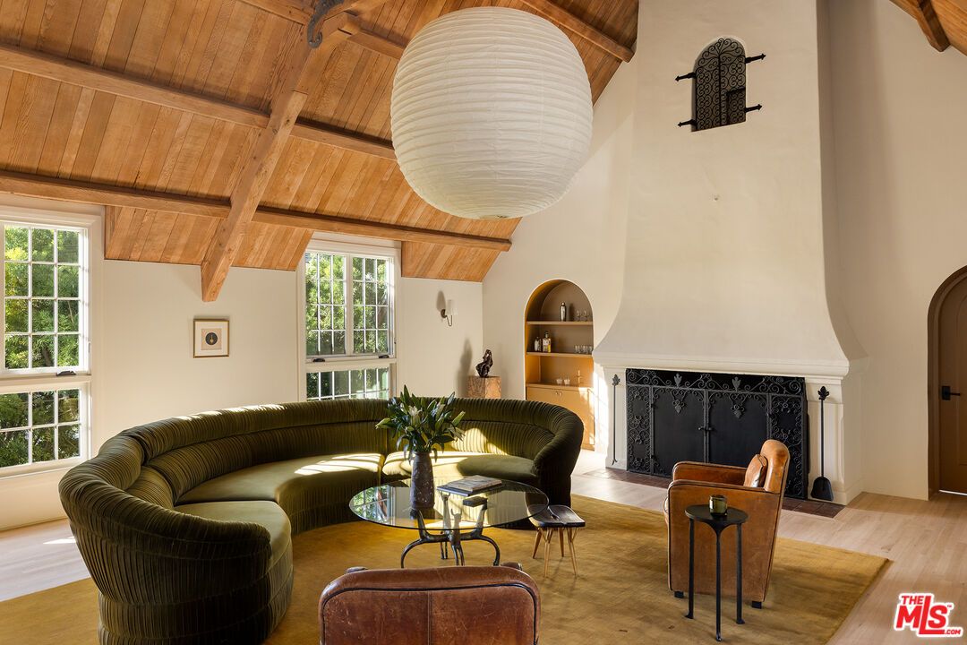 Fireplace, Interior, Living room, Wooden Beams, Wooden Ceilings, Wood Texture Flooring