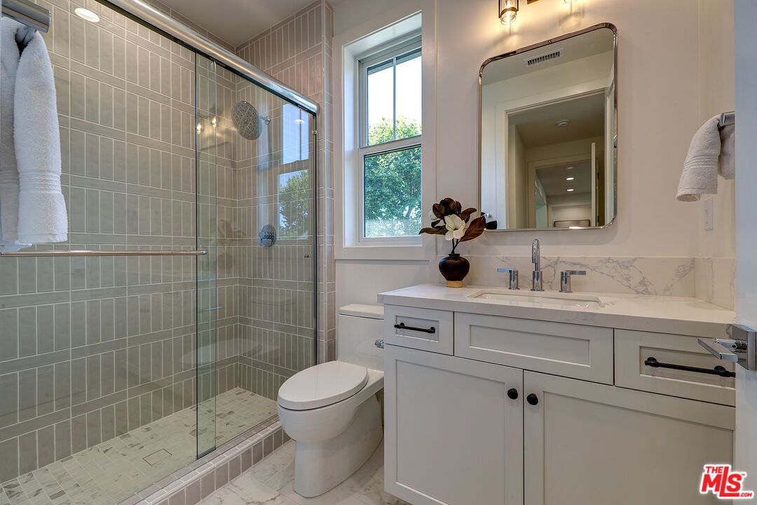 Bathroom, Glass Shower, Interior, Marble