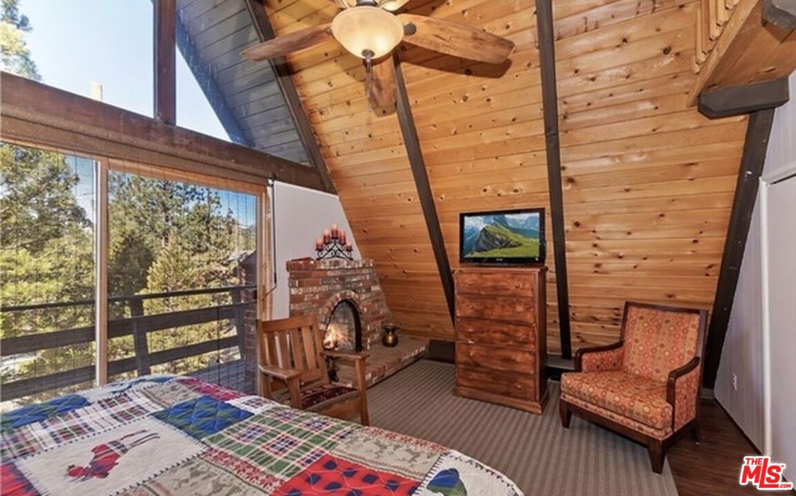 Fireplace, Interior, Wooden Ceilings, Wooden Walls
