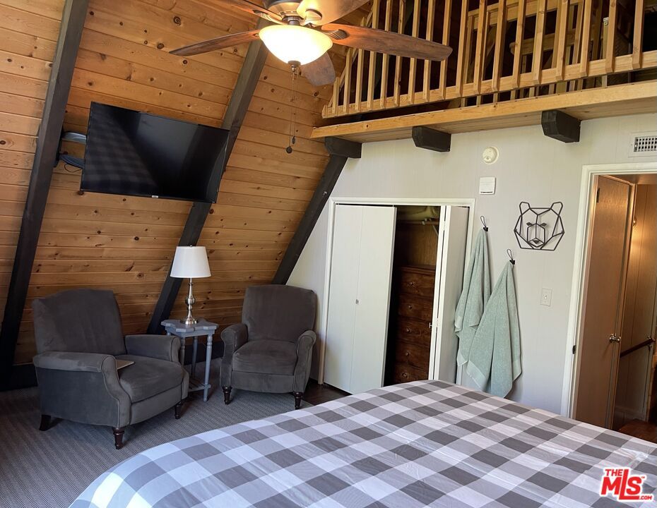 Bedroom, Interior, Wooden Beams, Wooden Ceilings, Wooden Walls