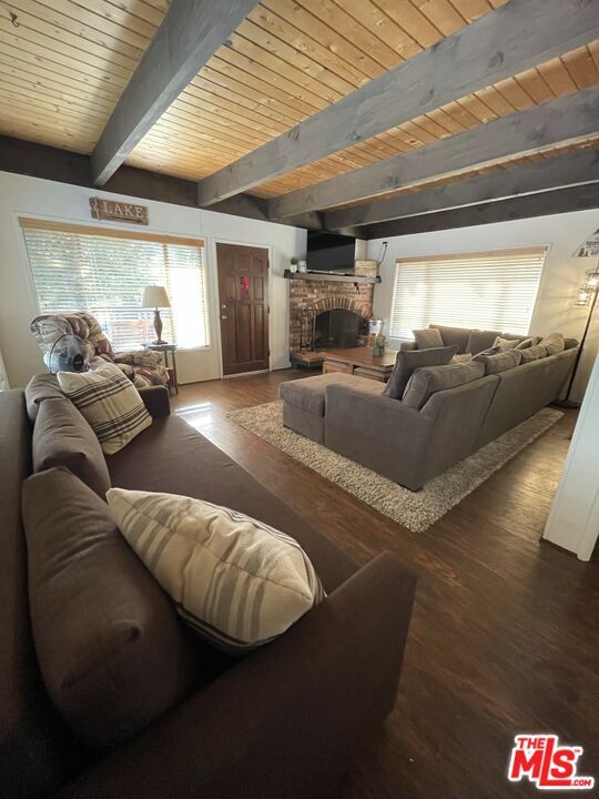 Fireplace, Interior, Living room, Wooden Beams, Wooden Ceilings, Wood Texture Flooring