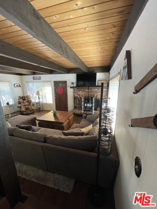 Interior, Living room, Wooden Beams, Wooden Ceilings