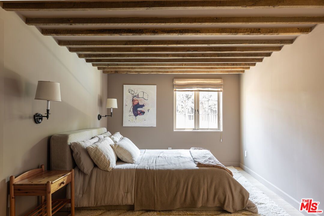 Bedroom, Interior, Wooden Beams