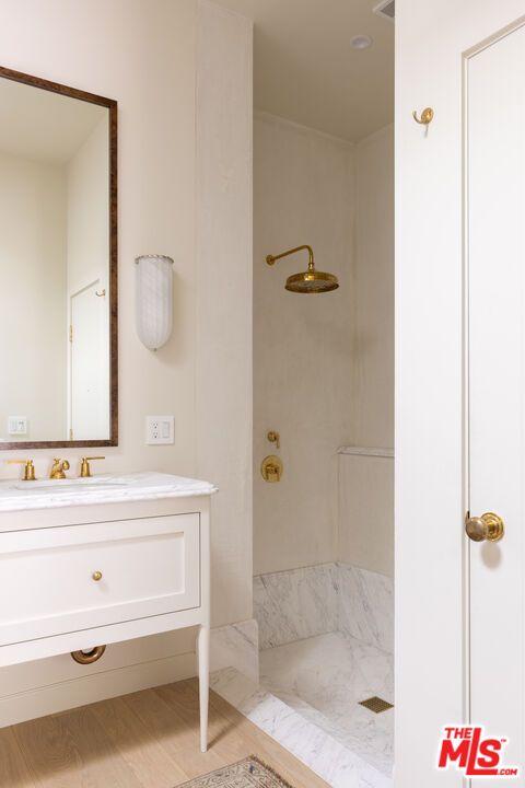 Bathroom, Interior, Marble, Wood Texture Flooring