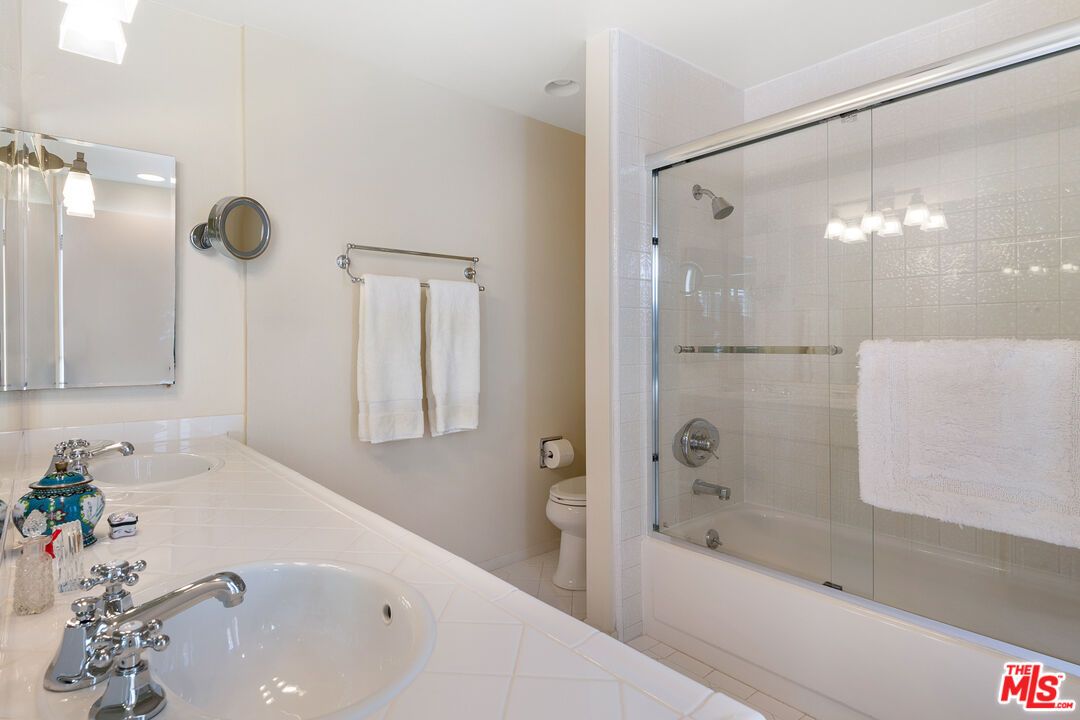 Bathroom, Dual Sink Vanities, Glass Shower, Interior, Tile Countertops