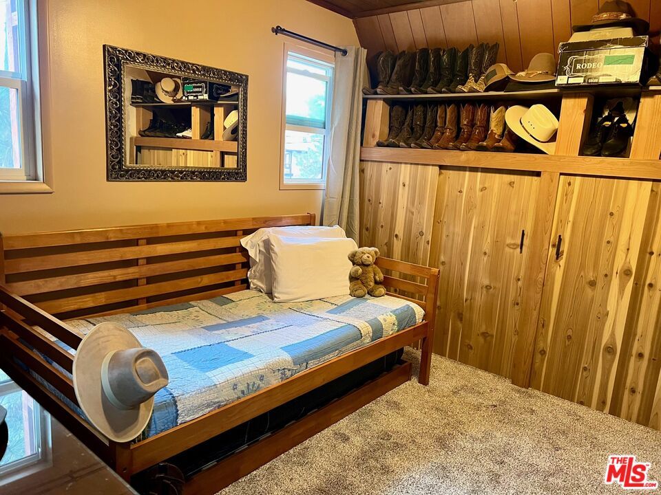 Bedroom, Interior, Wooden Walls