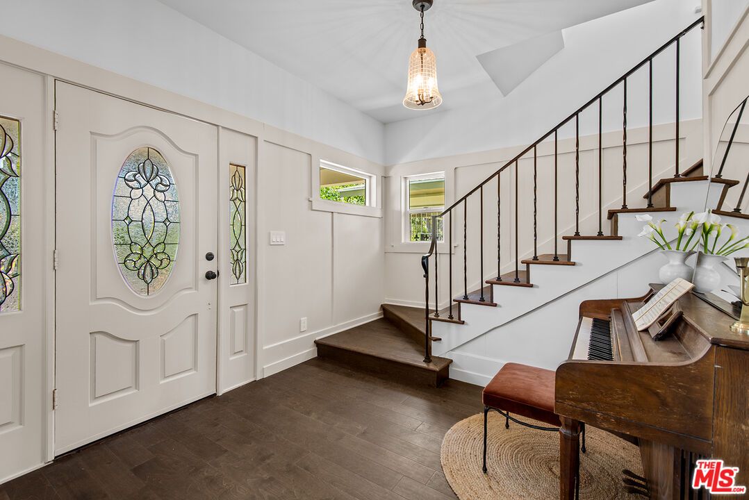 Interior, Pendant Lights, Piano, Wood Texture Flooring