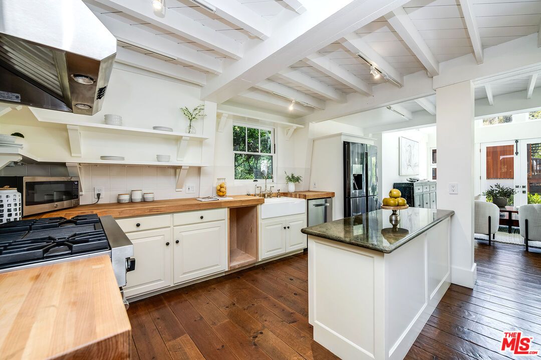 Interior, Kitchen, Wood Texture Flooring