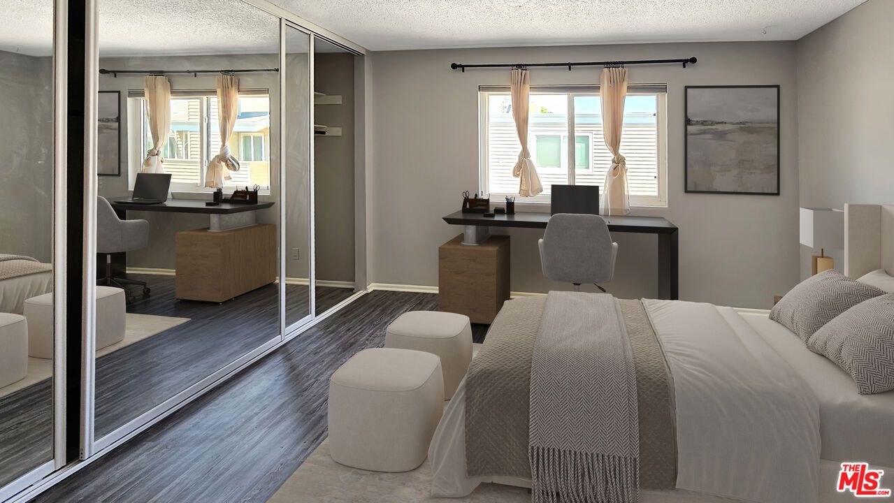 Bedroom, Home Office, Interior, Wood Texture Flooring