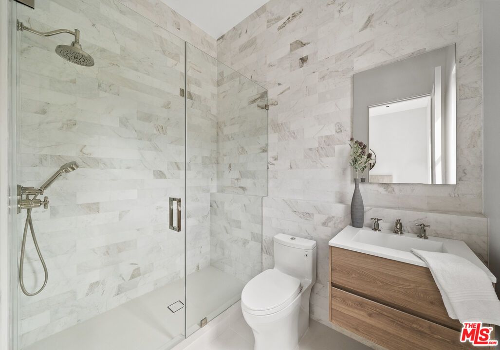 Bathroom, Glass Shower, Interior, Marble Walls