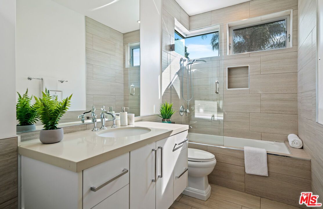 Bathroom, Glass Shower, Interior, Wood Texture Flooring