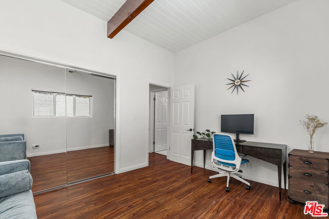 Home Office, Interior, Wooden Beams, Wood Texture Flooring