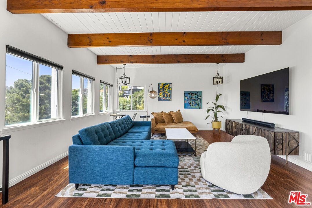 Interior, Living room, Wooden Beams, Wood Texture Flooring