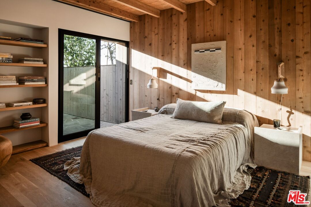 Bedroom, Interior, Wood Texture Flooring, Wooden Walls