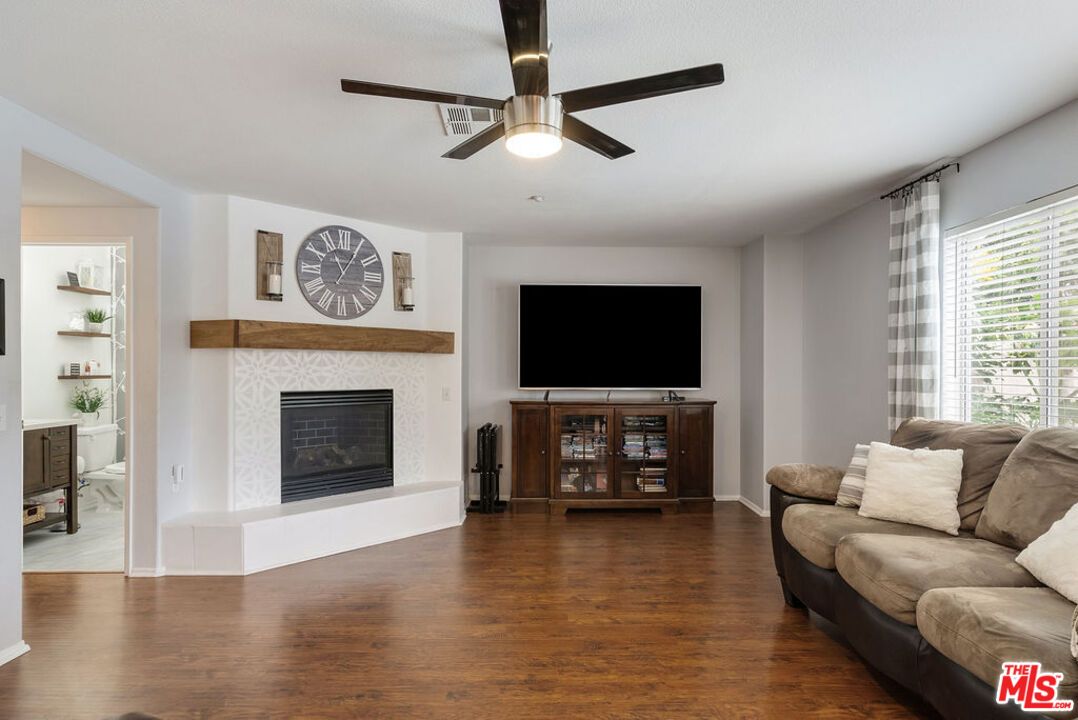 Fireplace, Interior, Wood Texture Flooring