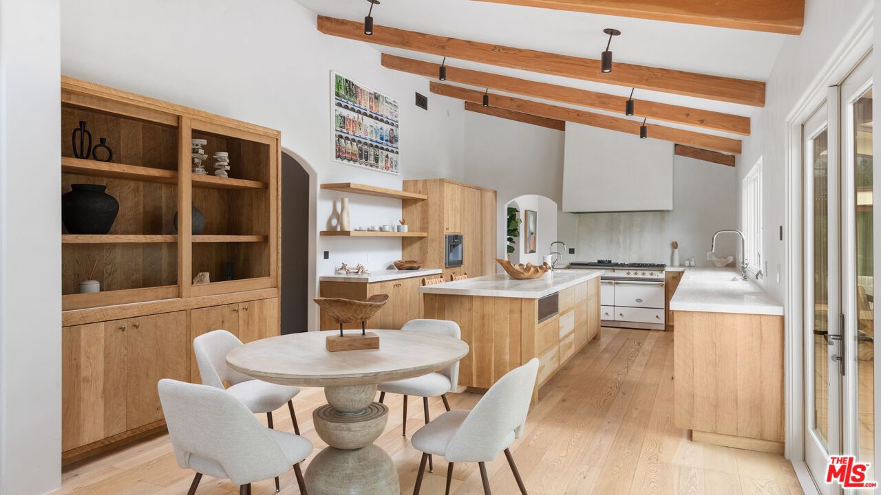 Dining room, Interior, Kitchen, Wooden Beams, Wood Texture Flooring