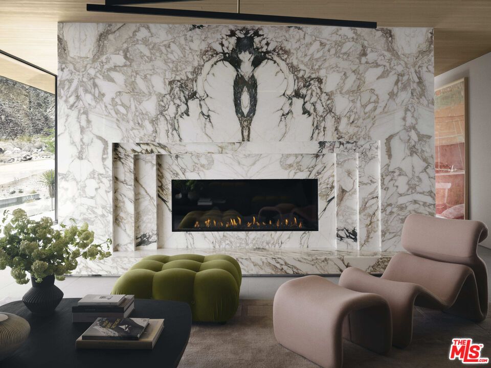 Fireplace, Interior, Marble Walls