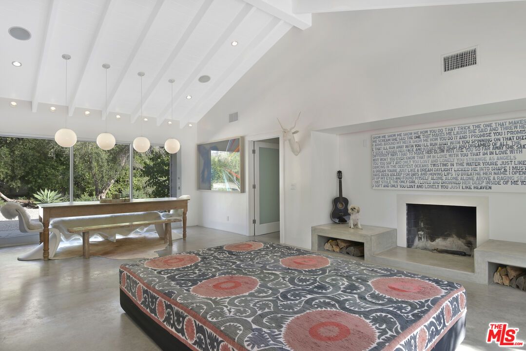 Billiard Table, Fireplace, Game Room, Interior, Pendant Lights, Recessed Lighting
