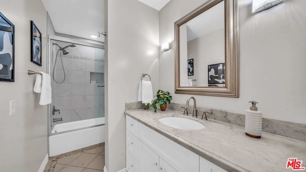 Bathroom, Glass Shower, Interior, Marble Walls, Recessed Lighting
