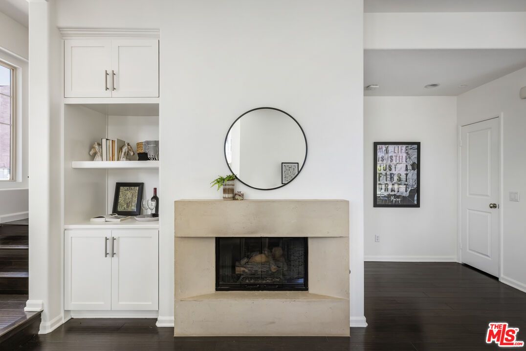 Fireplace, Interior, Wood Texture Flooring