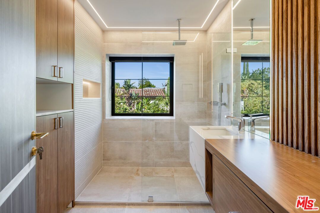 Bathroom, Dual Sink Vanities, Glass Shower, Interior