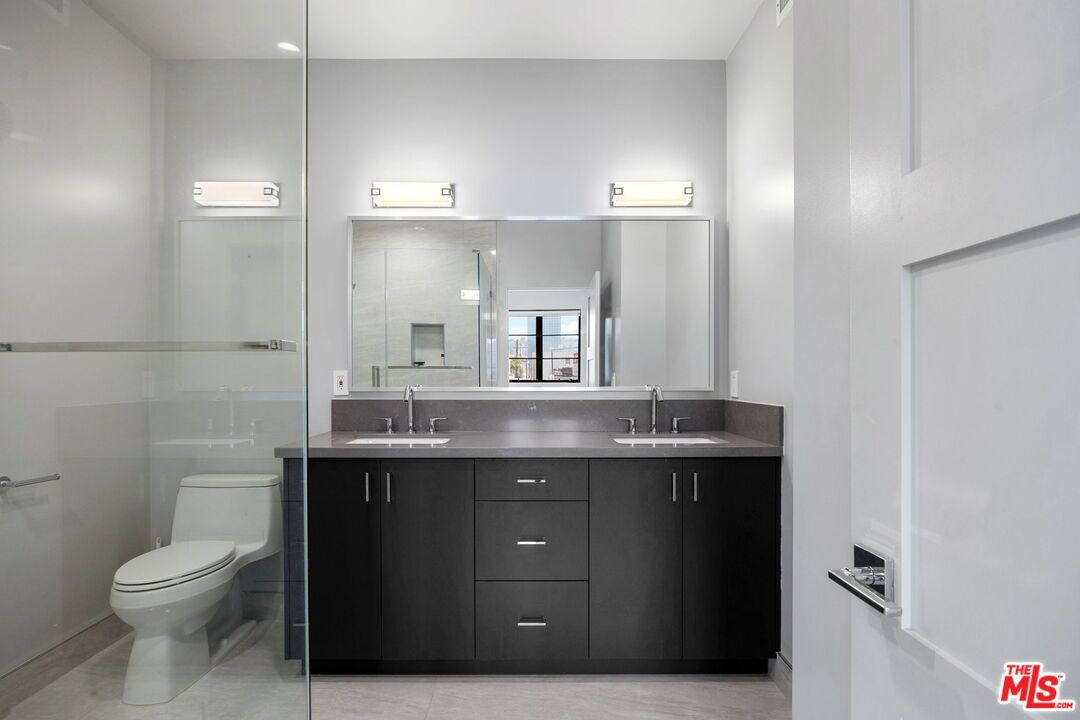 Bathroom, Dual Sink Vanities, Glass Shower, Interior